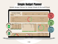 Simple Monthly Budget Planner Excel and Google Sheets