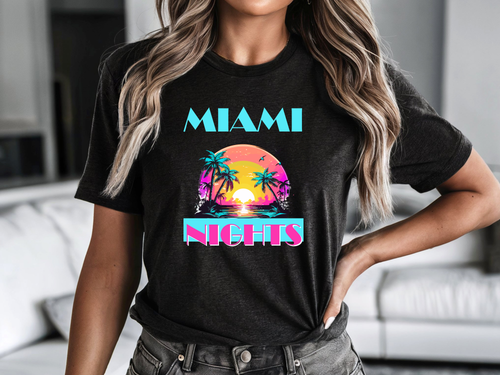 Miami Nights design PNG, Miami Nights design bundle PNG, Digital Download, Print, Sublimation