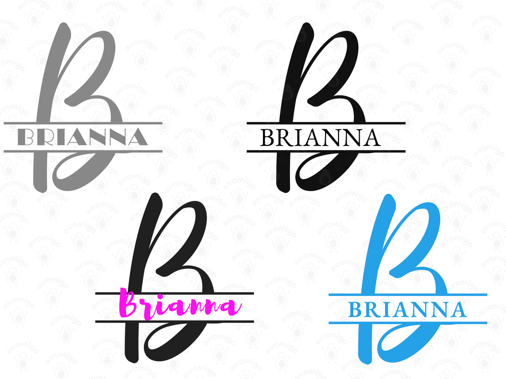 Split Letters design PNG, Split Letters design bundle PNG, Digital Download, Print, Sublimation