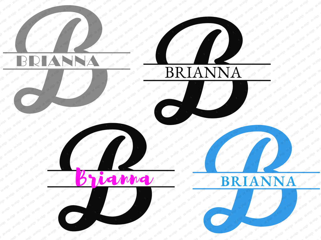 Split Letters design PNG, Split Letters design bundle PNG, Digital Download, Print, Sublimation