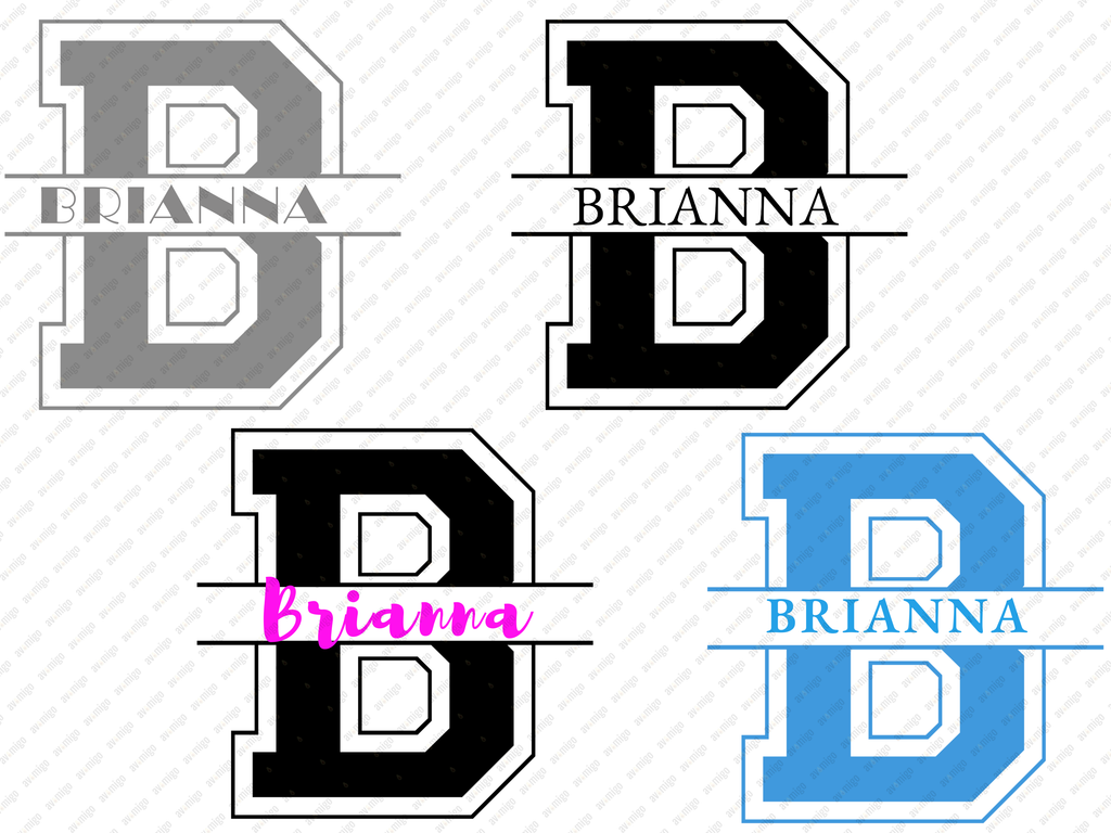 Split Letters design PNG, Split Letters design bundle PNG, Digital Download, Print, Sublimation