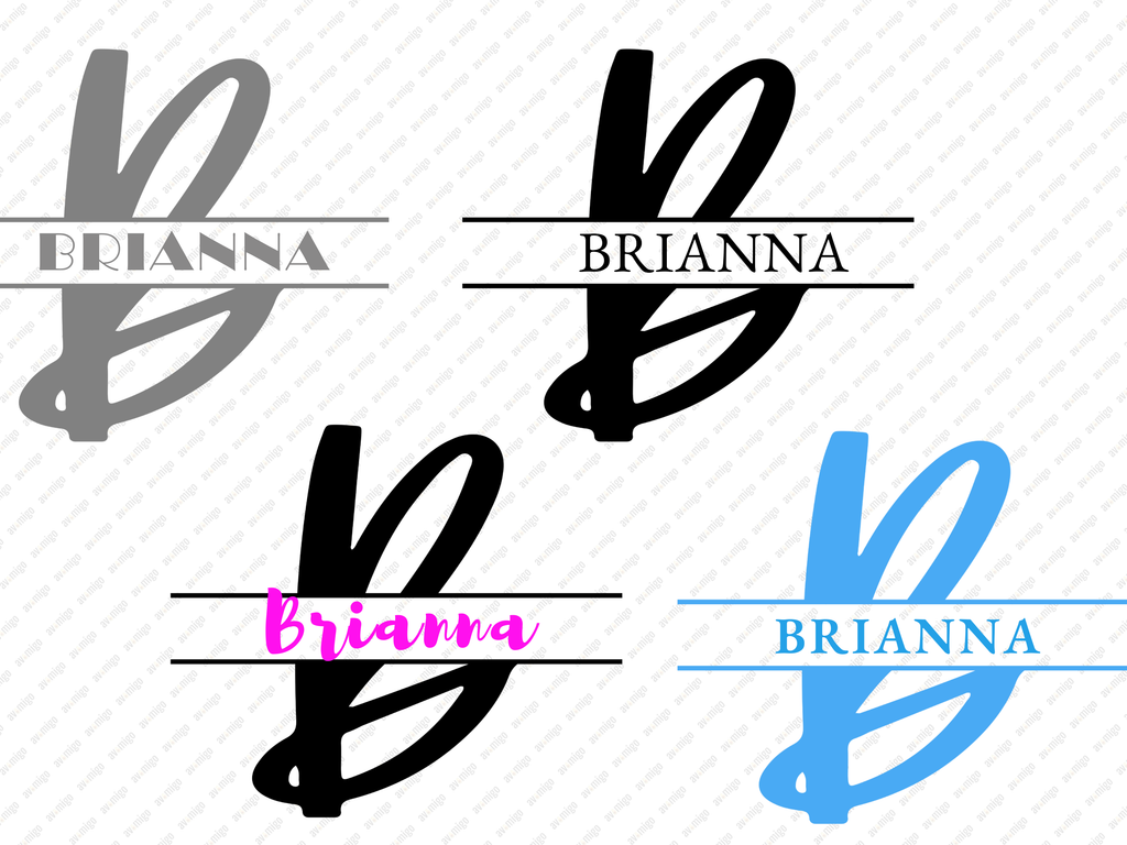 Split Letters design PNG, Split Letters design bundle PNG, Digital Download, Print, Sublimation