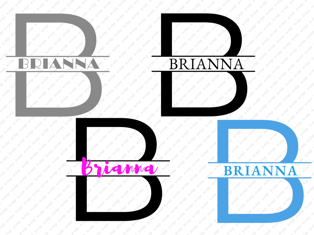 Split Letters design PNG, Split Letters design bundle PNG, Digital Download, Print, Sublimation