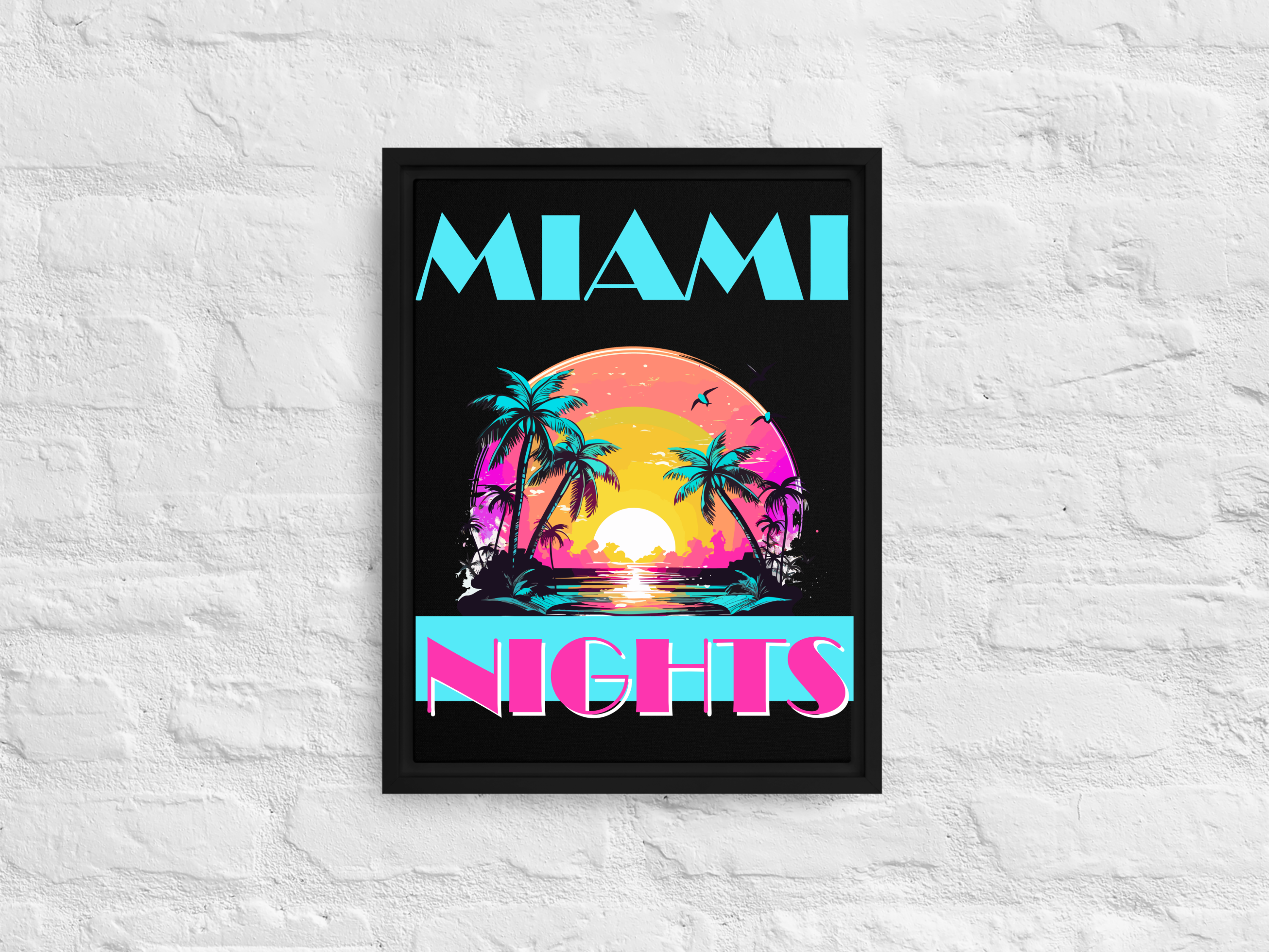 Miami Nights design PNG, Miami Nights design bundle PNG, Digital Download, Print, Sublimation