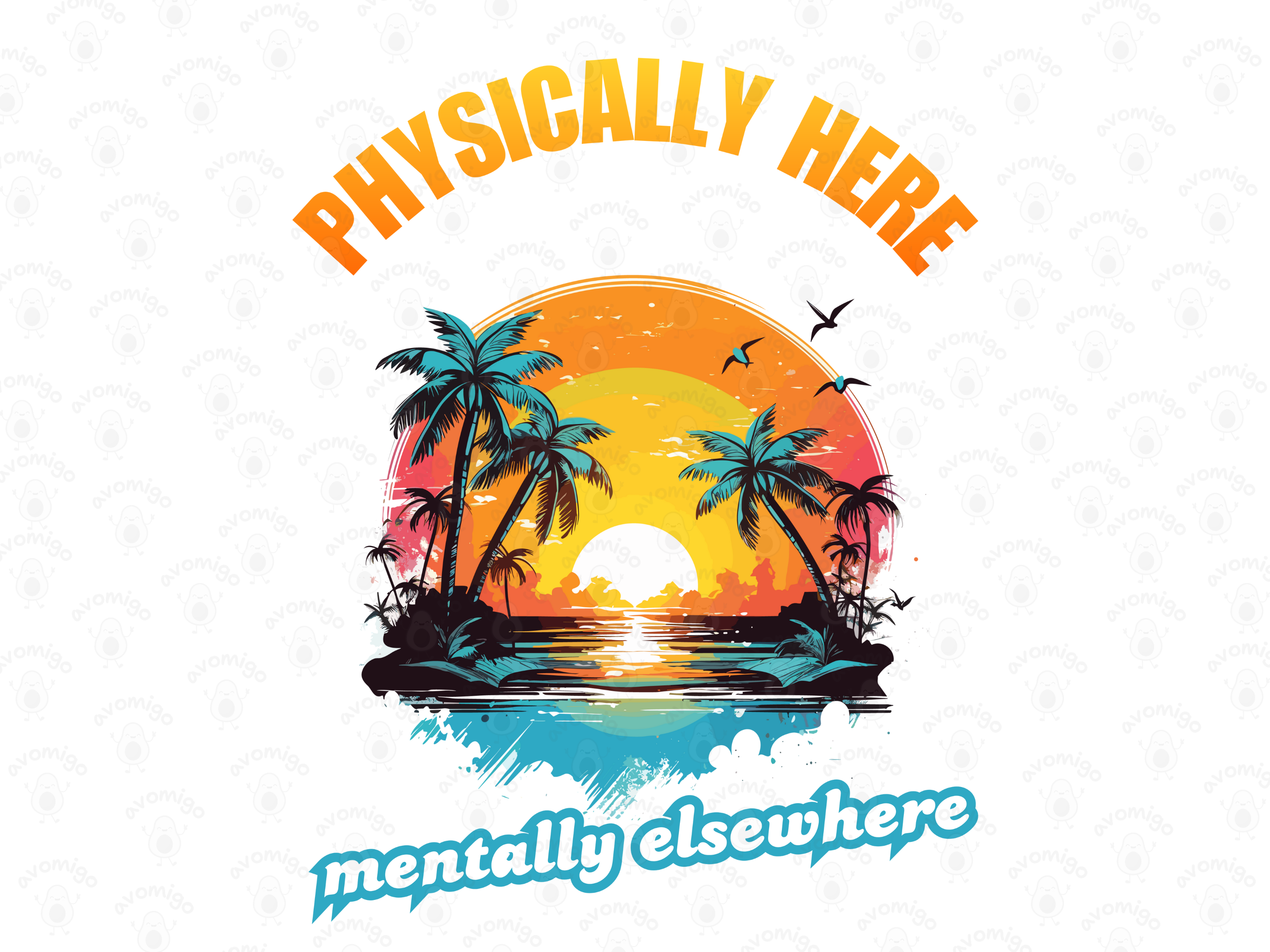 Physically Here design PNG, Physically Here design bundle PNG, Digital Download, Print, Sublimation