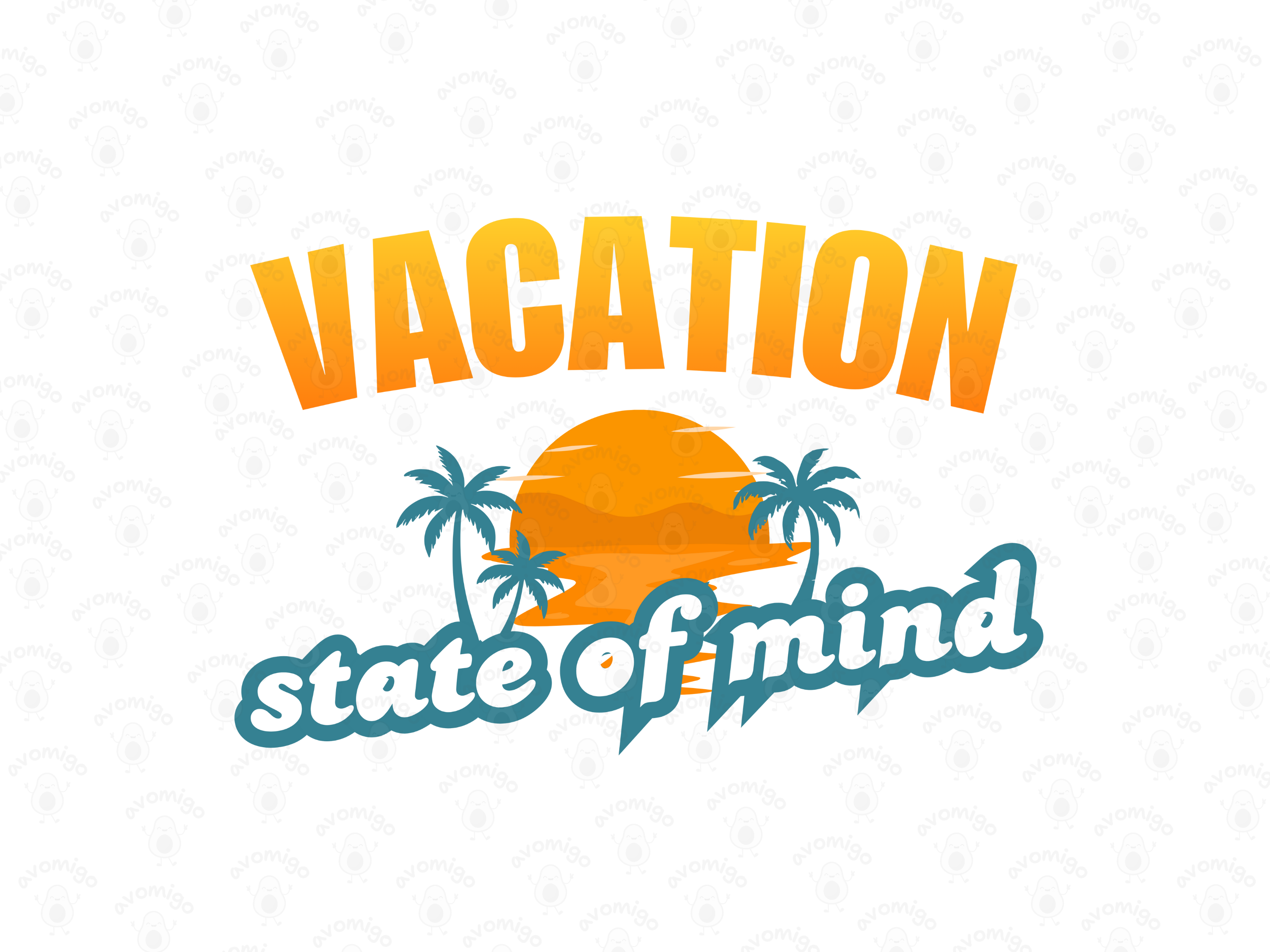 Vacation State of Mind design PNG, Vacation State of Mind design bundle PNG, Digital Download, Print, Sublimation