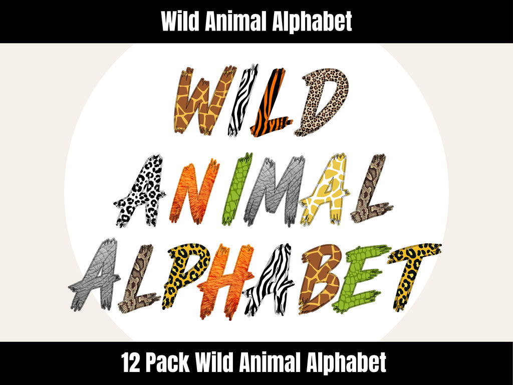 Wild Animal Alphabet Bundle