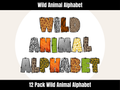 Wild Animal Alphabet Bundle