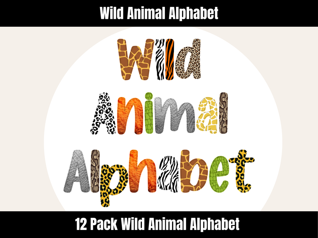 Wild Animal Alphabet Bundle
