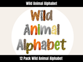 Wild Animal Alphabet Bundle