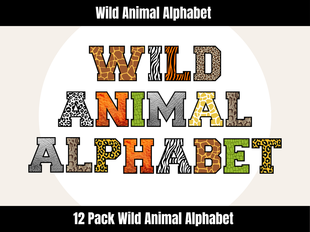 Wild Animal Alphabet Bundle