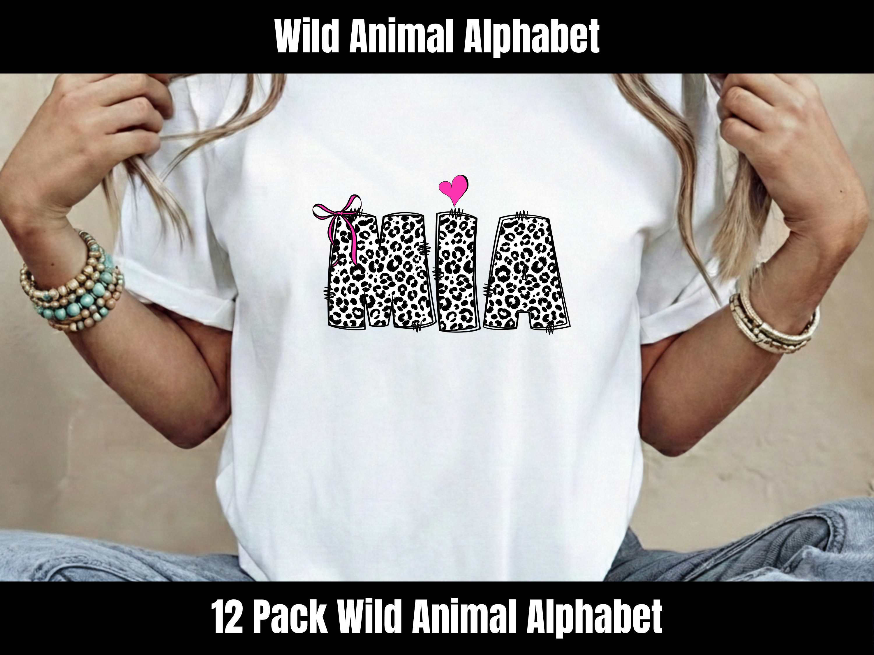 Wild Animal Alphabet Bundle + Cliparts