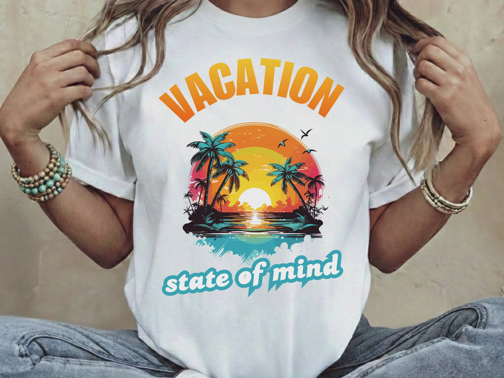 Vacation State of Mind design PNG, Vacation State of Mind design bundle PNG, Digital Download, Print, Sublimation